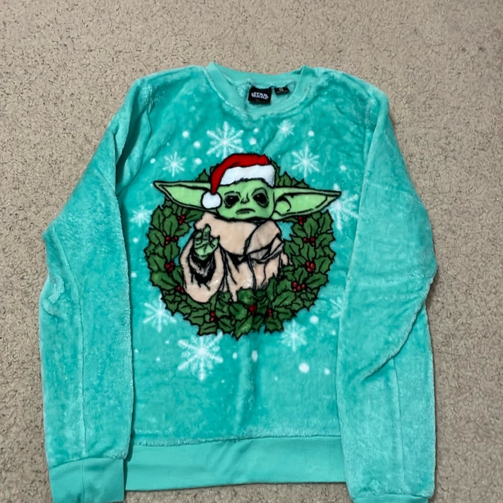 Baby Yoda Christmas soft long sleeve shirt